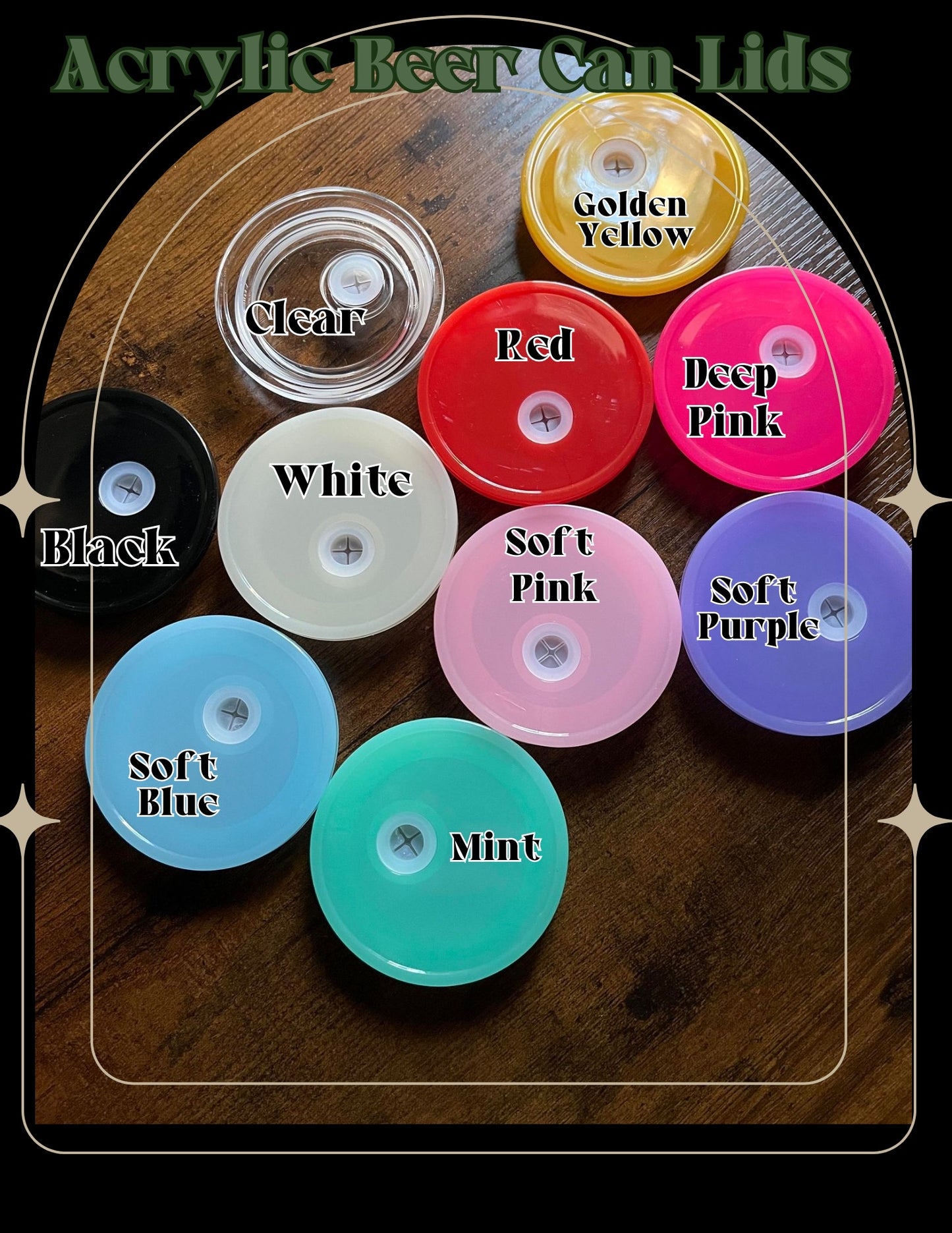 Acrylic Beer Can Lid