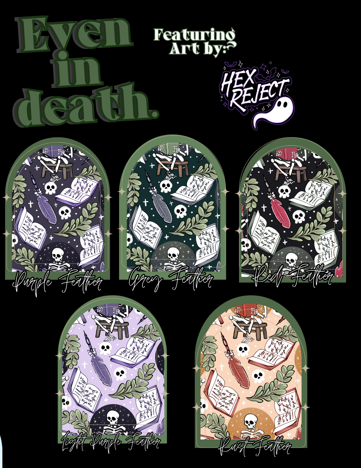 Even in death - Metal Bookmark