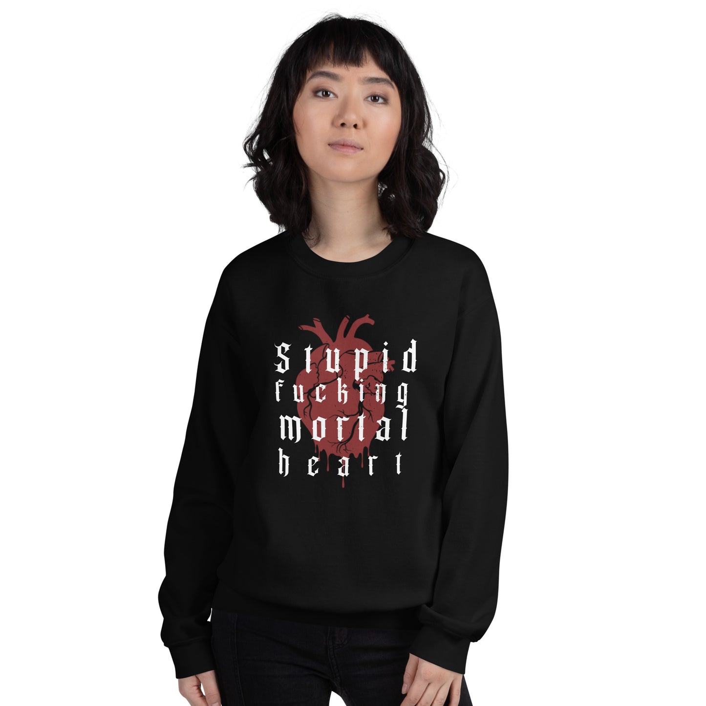 OG - Stupid F-ing Mortal Heart Crewneck