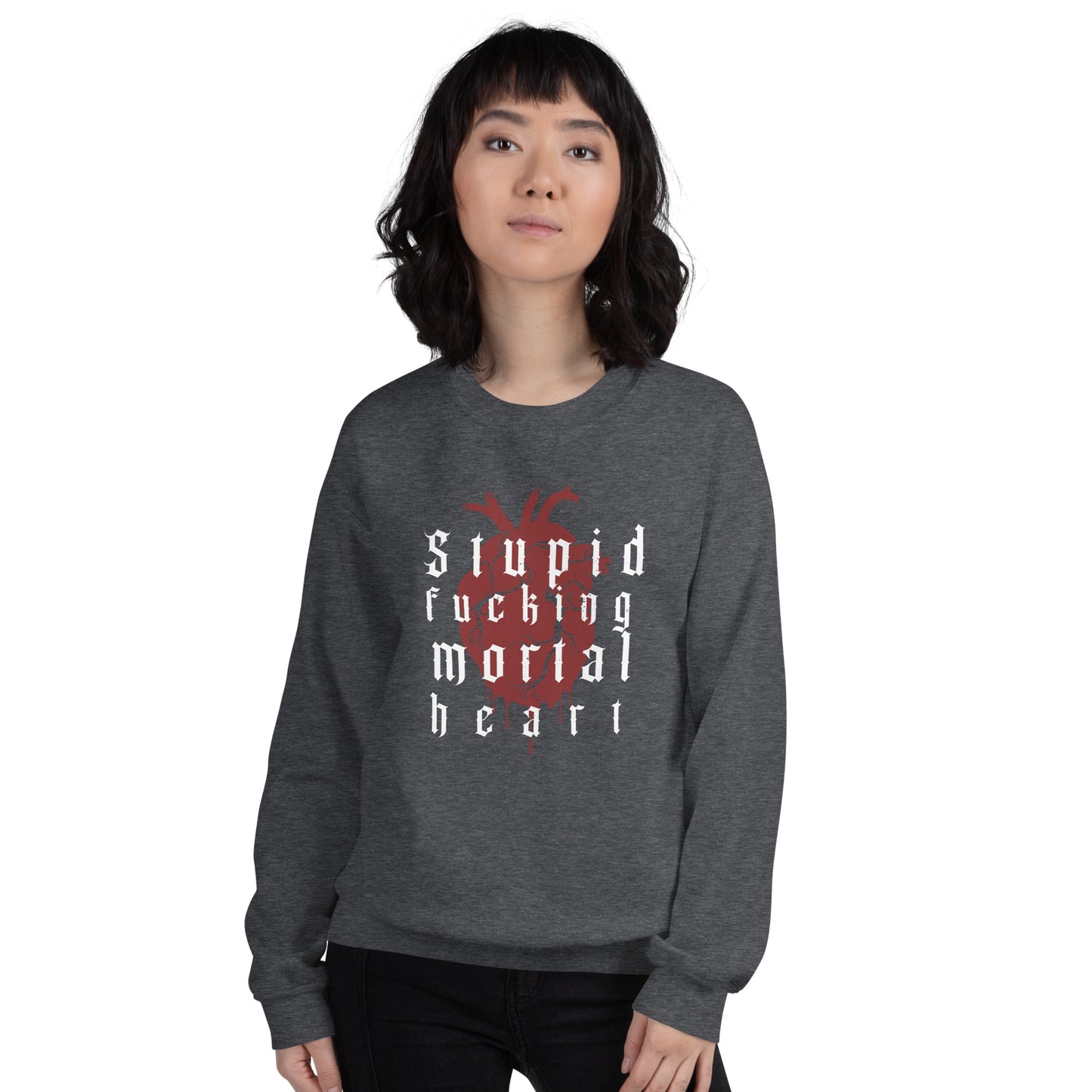 OG - Stupid F-ing Mortal Heart Crewneck