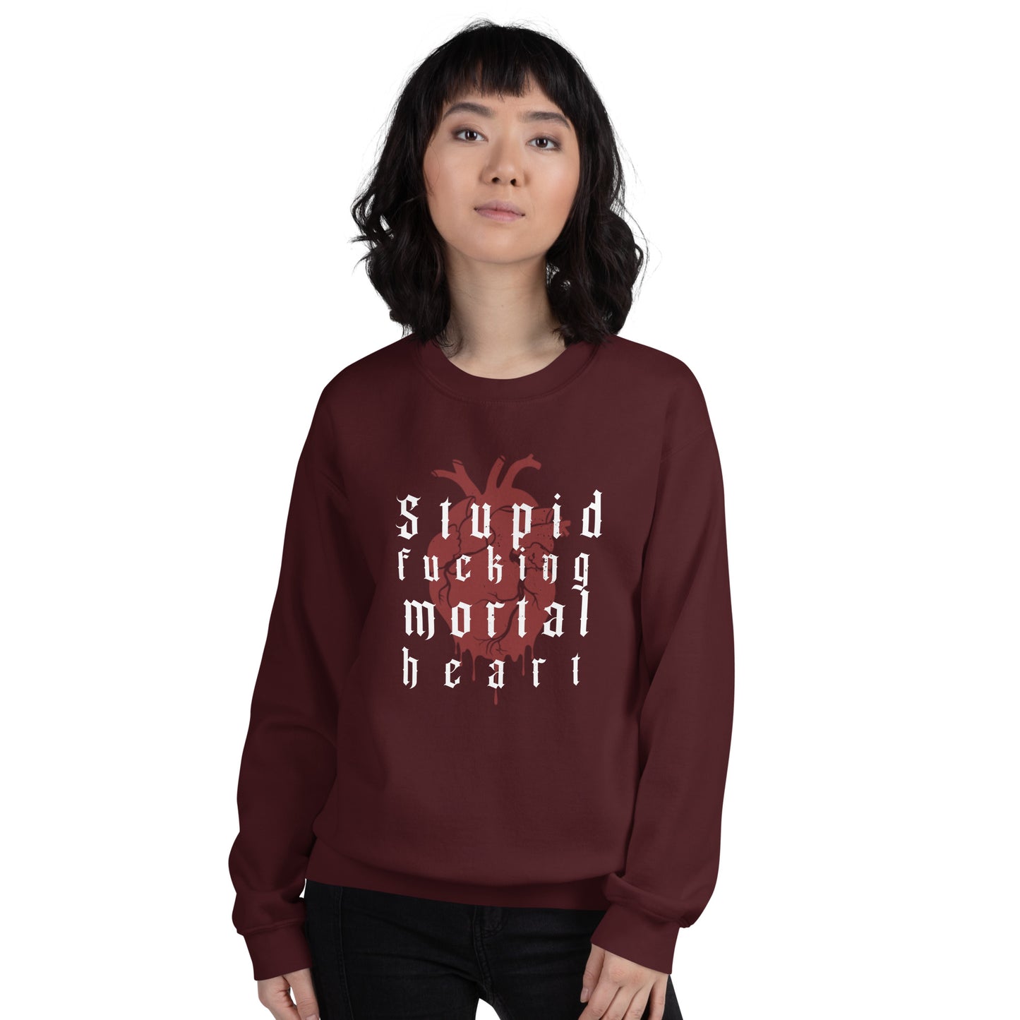 OG - Stupid F-ing Mortal Heart Crewneck