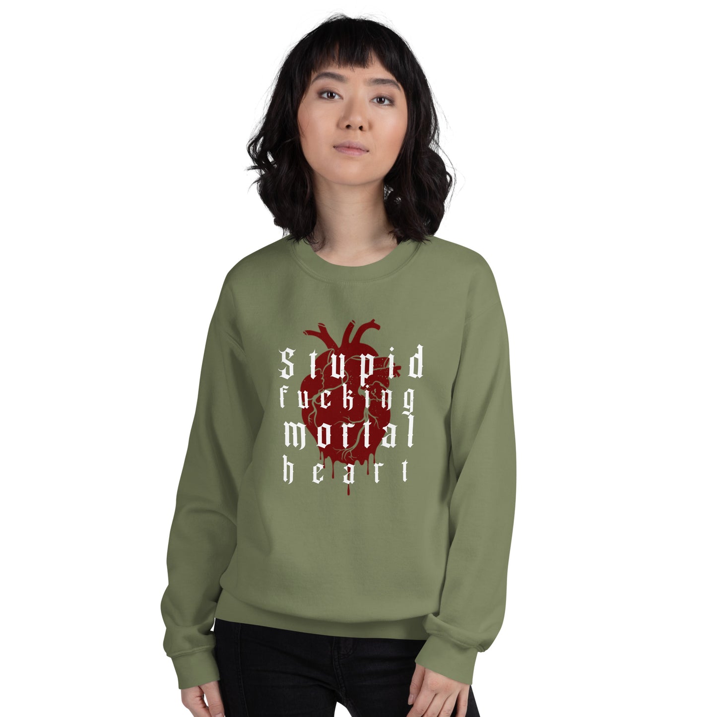 OG - Stupid F-ing Mortal Heart Crewneck