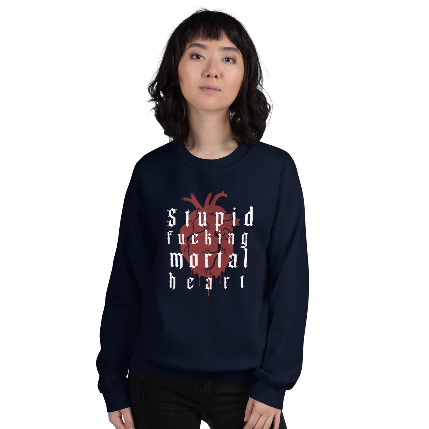 OG - Stupid F-ing Mortal Heart Crewneck