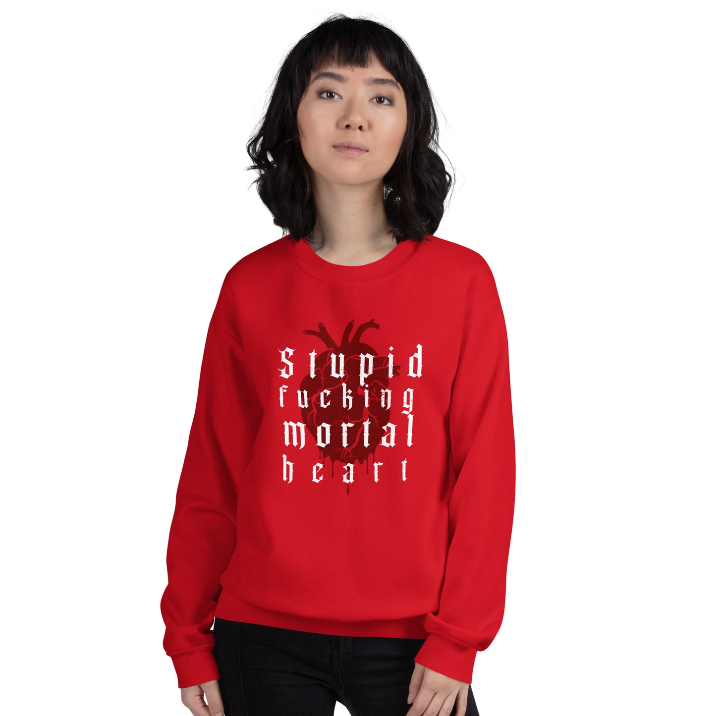 OG - Stupid F-ing Mortal Heart Crewneck
