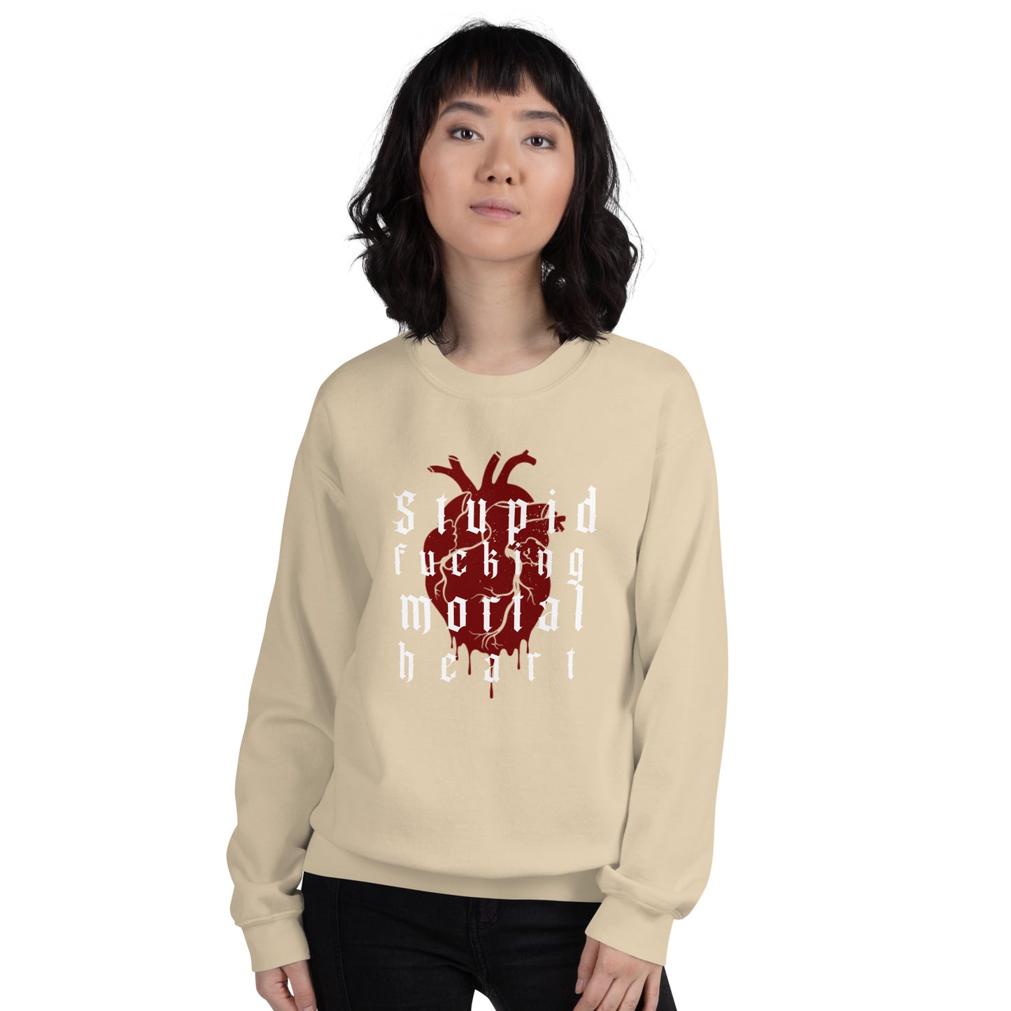 OG - Stupid F-ing Mortal Heart Crewneck