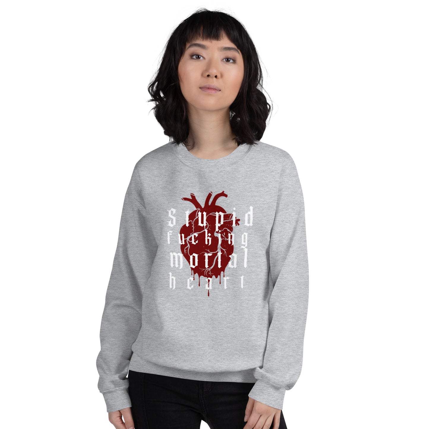 OG - Stupid F-ing Mortal Heart Crewneck