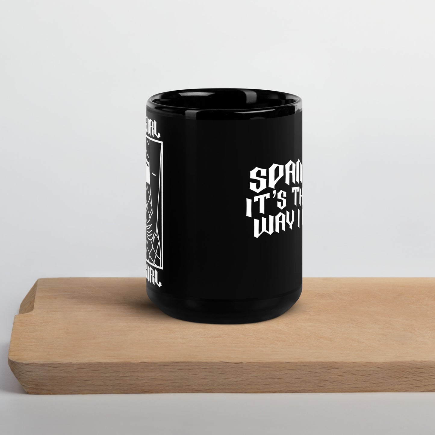 Thicc Good Girl Black Glossy Mug - 15oz