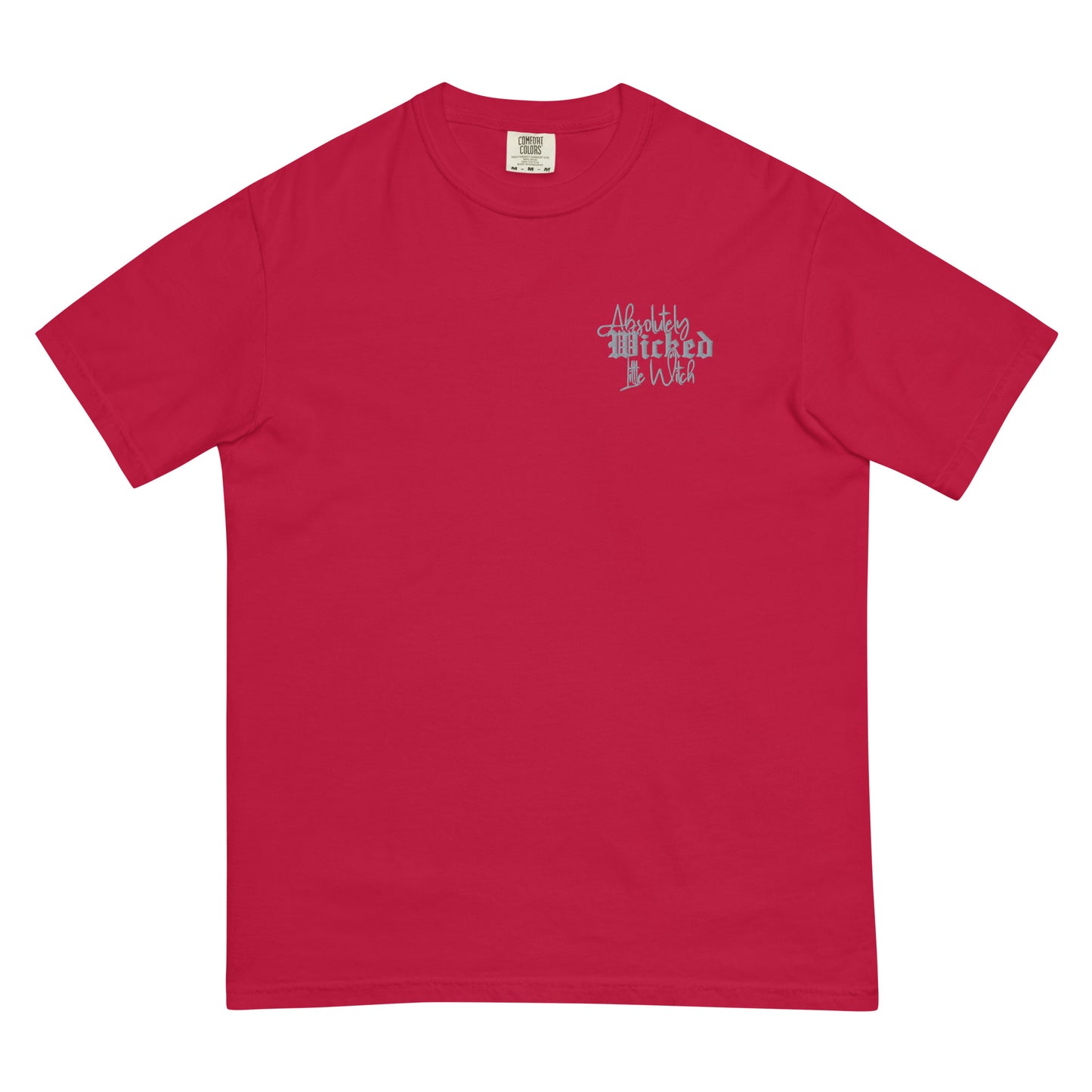 Wicked Little Witch Embroidered Pocket Tee