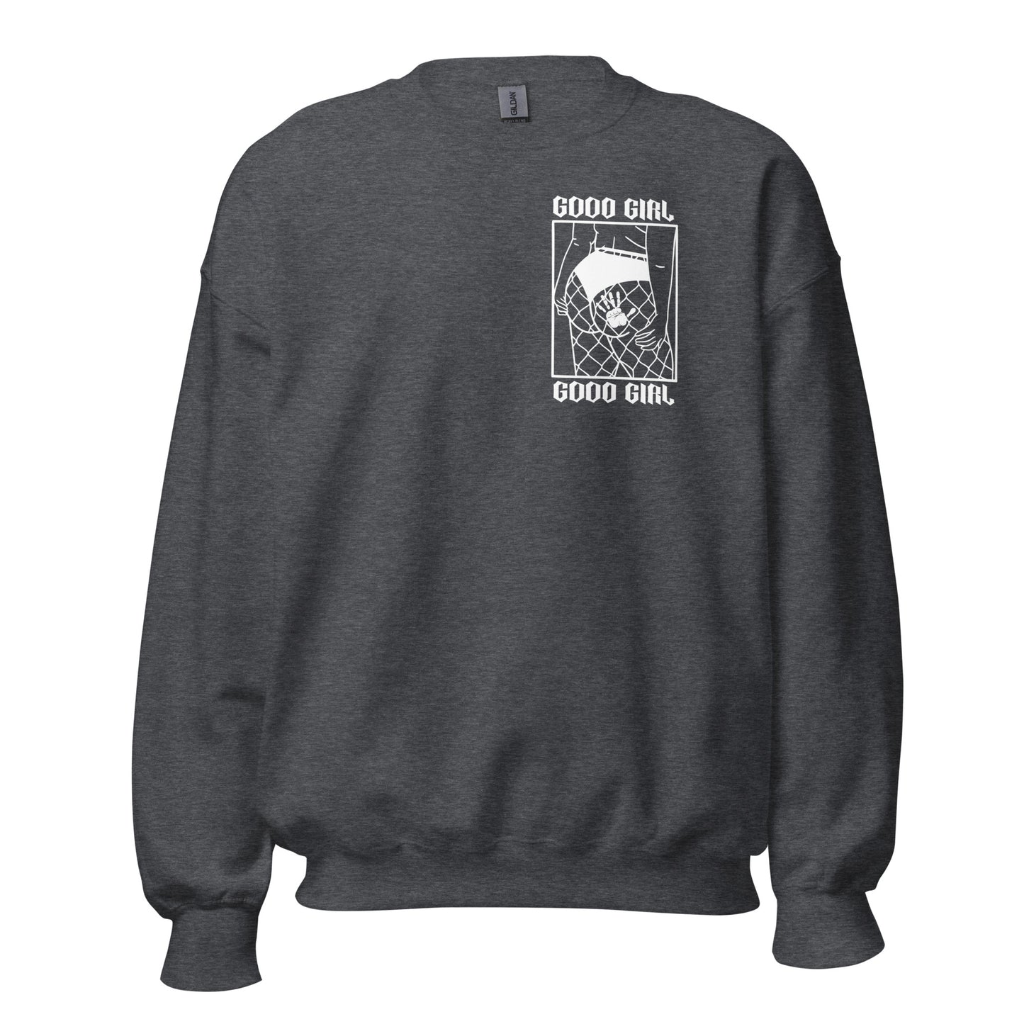 Thicc Good Girl - Crewneck - White Design