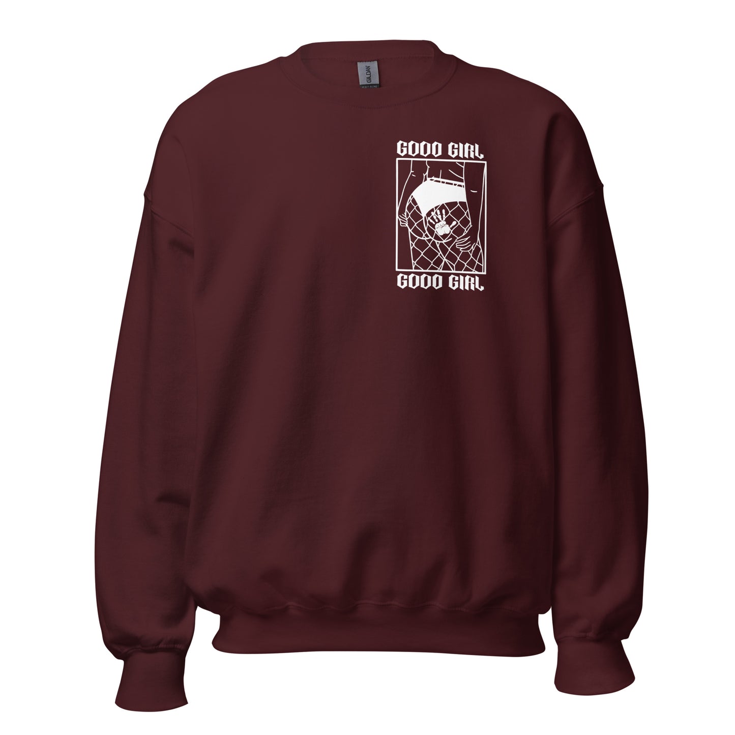 Thicc Good Girl - Crewneck - White Design