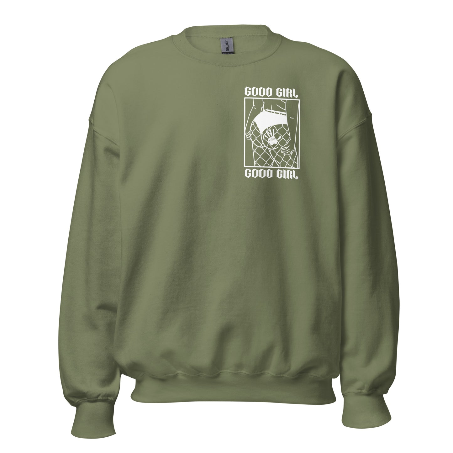 Thicc Good Girl - Crewneck - White Design