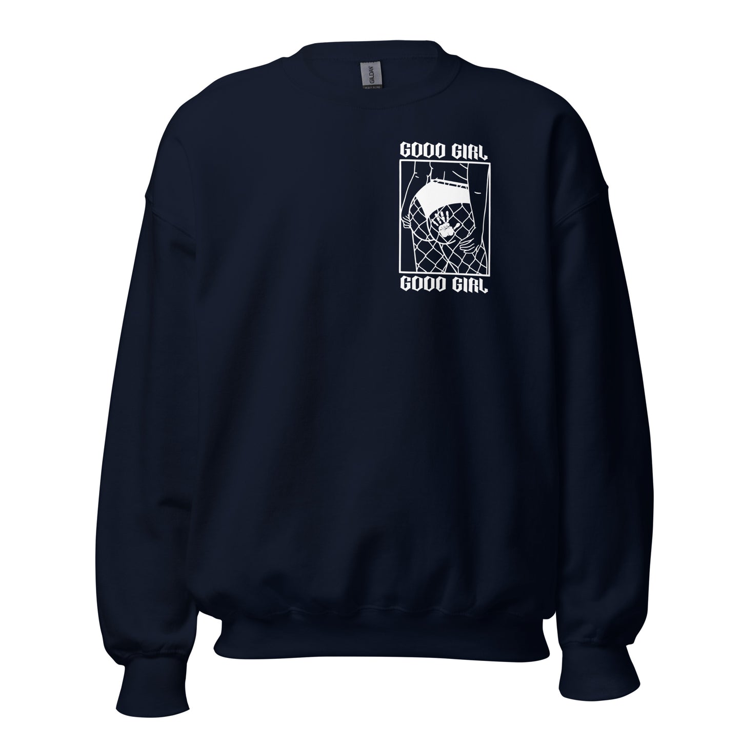 Thicc Good Girl - Crewneck - White Design