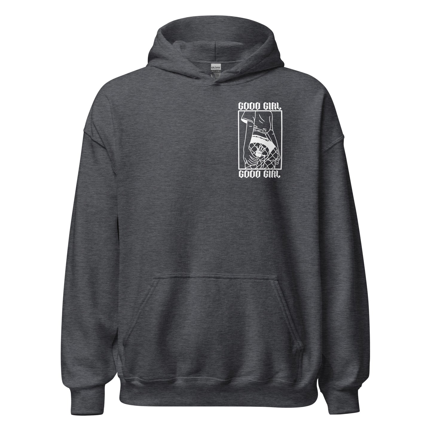 Slim Good Girl Hoodie - White Design