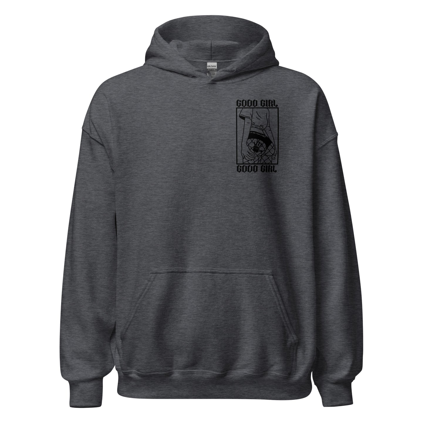 Slim Good Girl Hoodie - Black Design