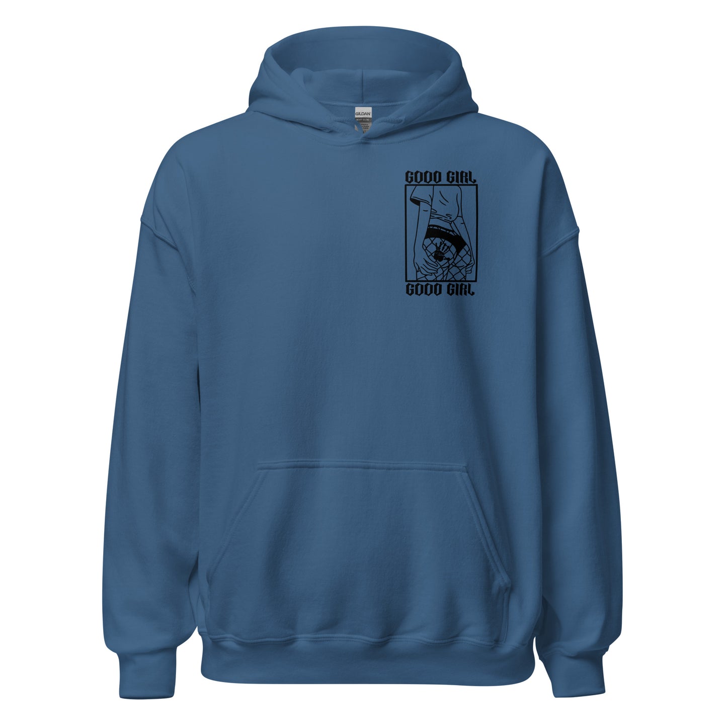 Slim Good Girl Hoodie - Black Design