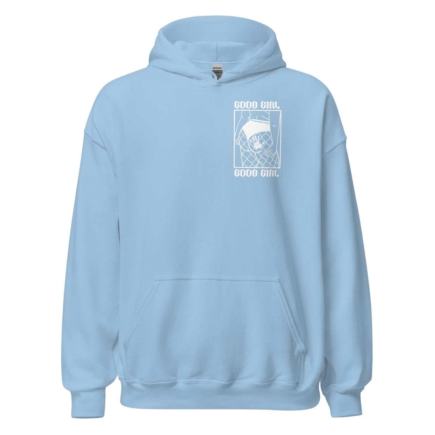 Thicc Good Girl Hoodie -White Design