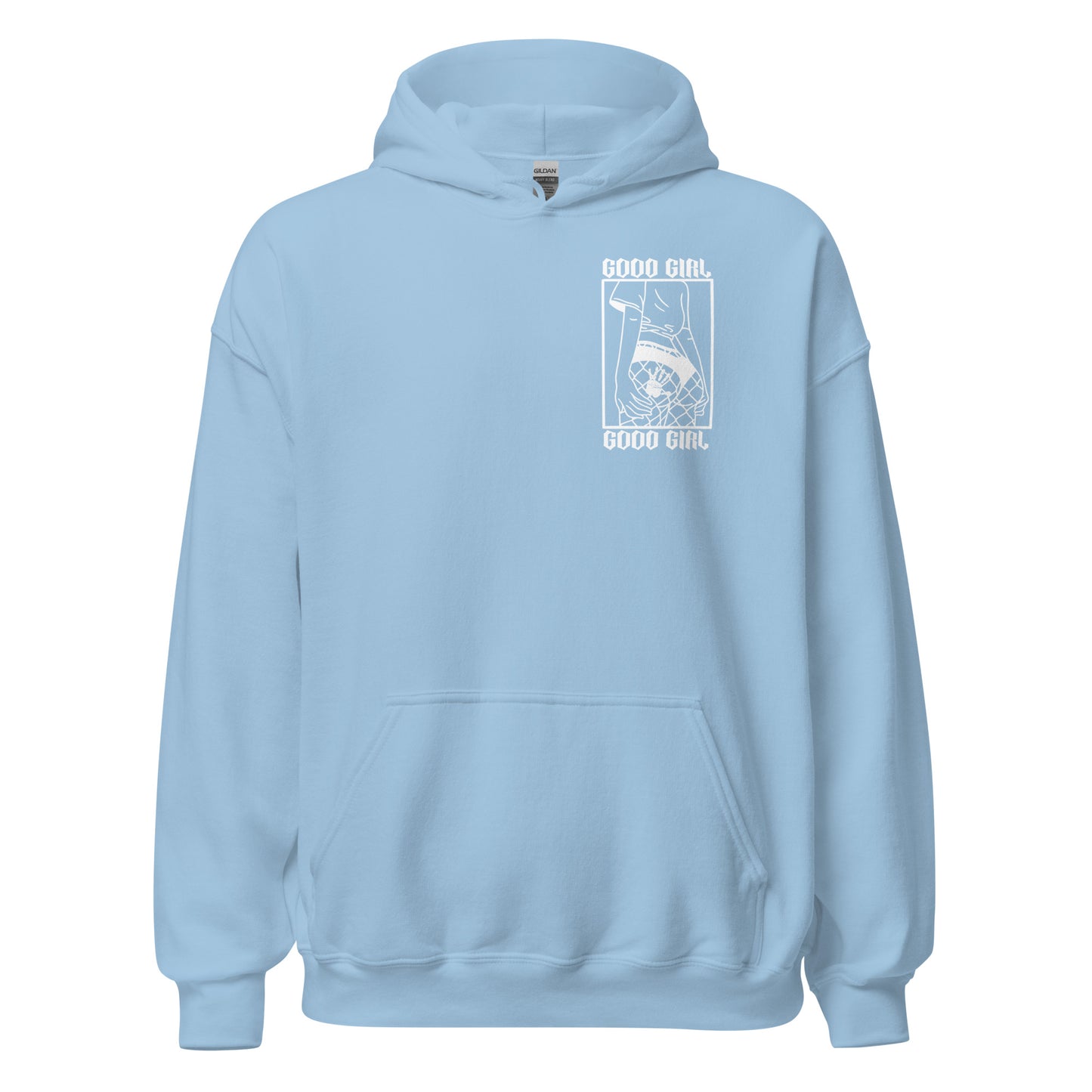 Slim Good Girl Hoodie - White Design