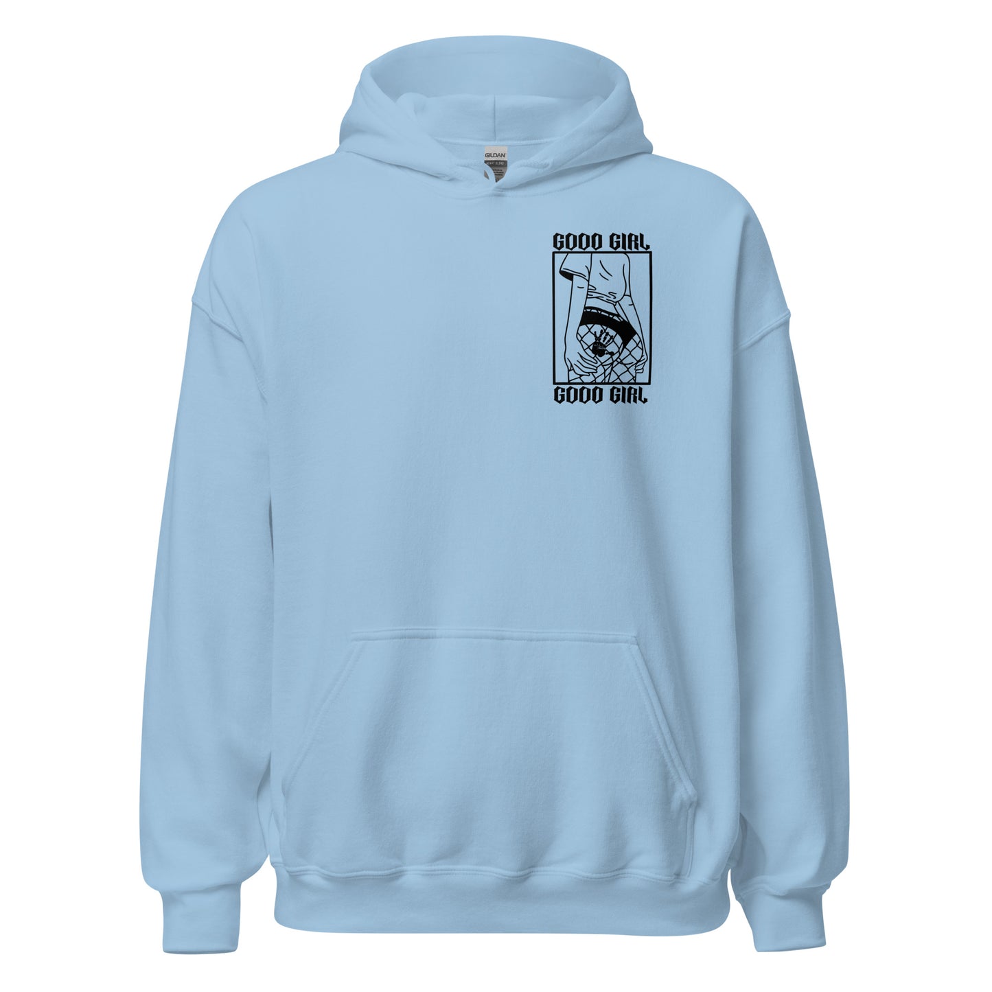 Slim Good Girl Hoodie - Black Design