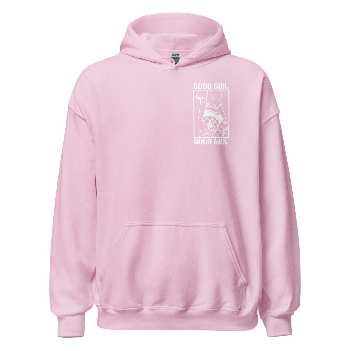 Slim Good Girl Hoodie - White Design