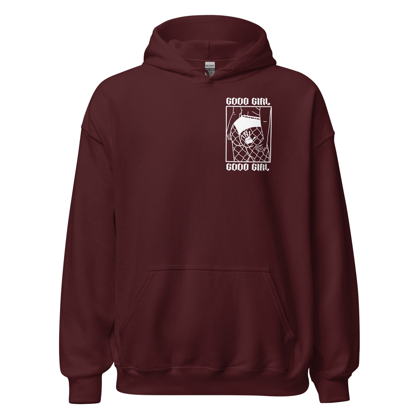 Thicc Good Girl Hoodie -White Design