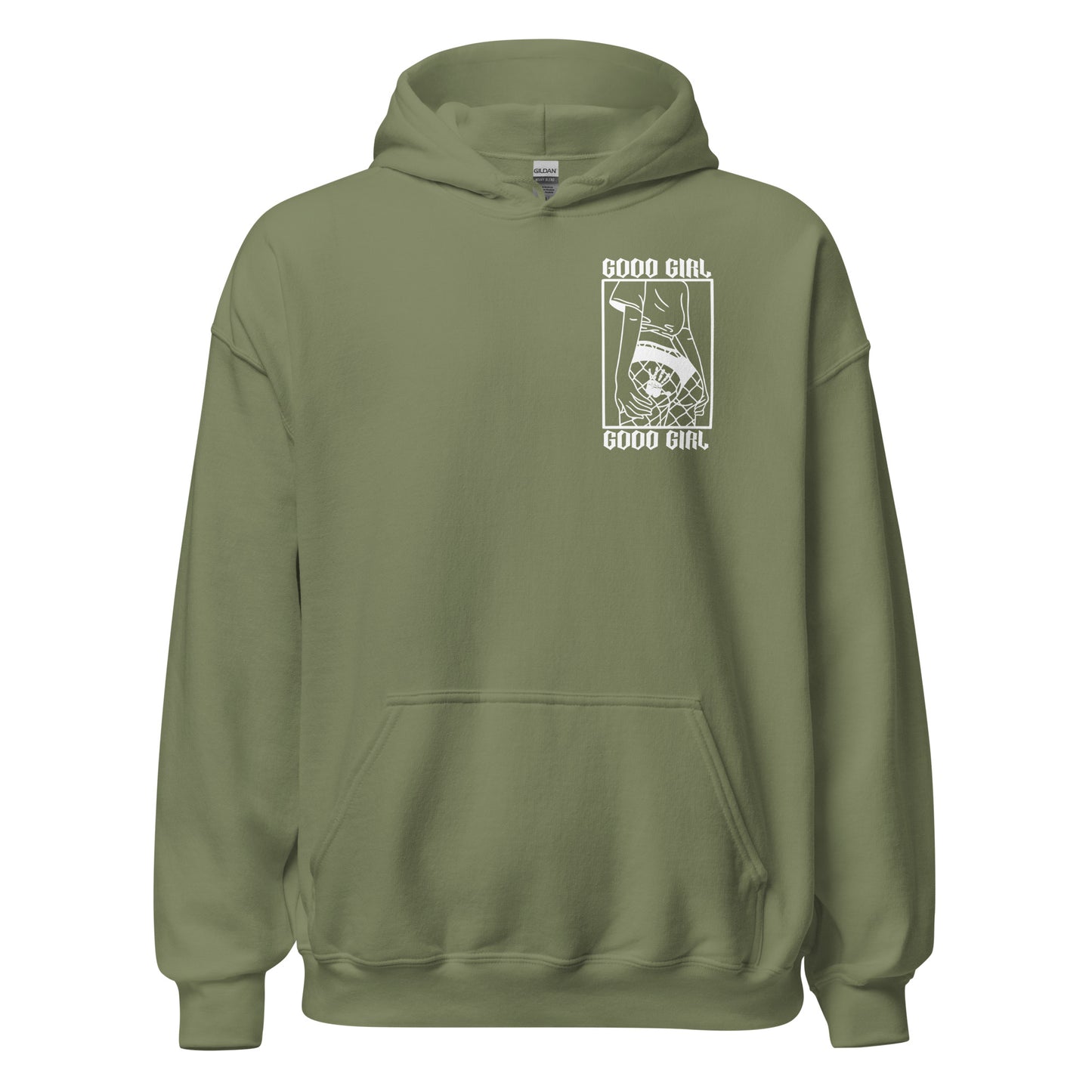 Slim Good Girl Hoodie - White Design