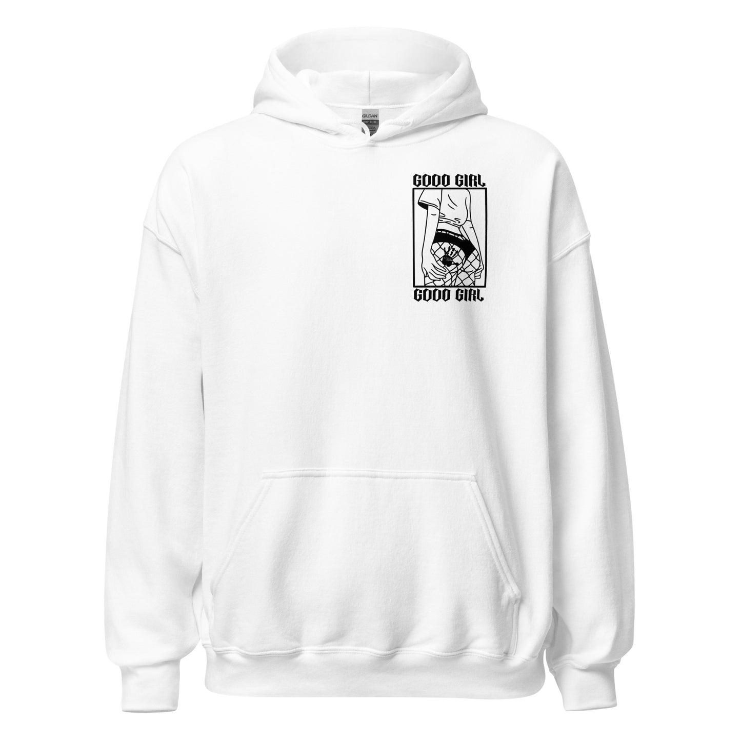 Slim Good Girl Hoodie - Black Design