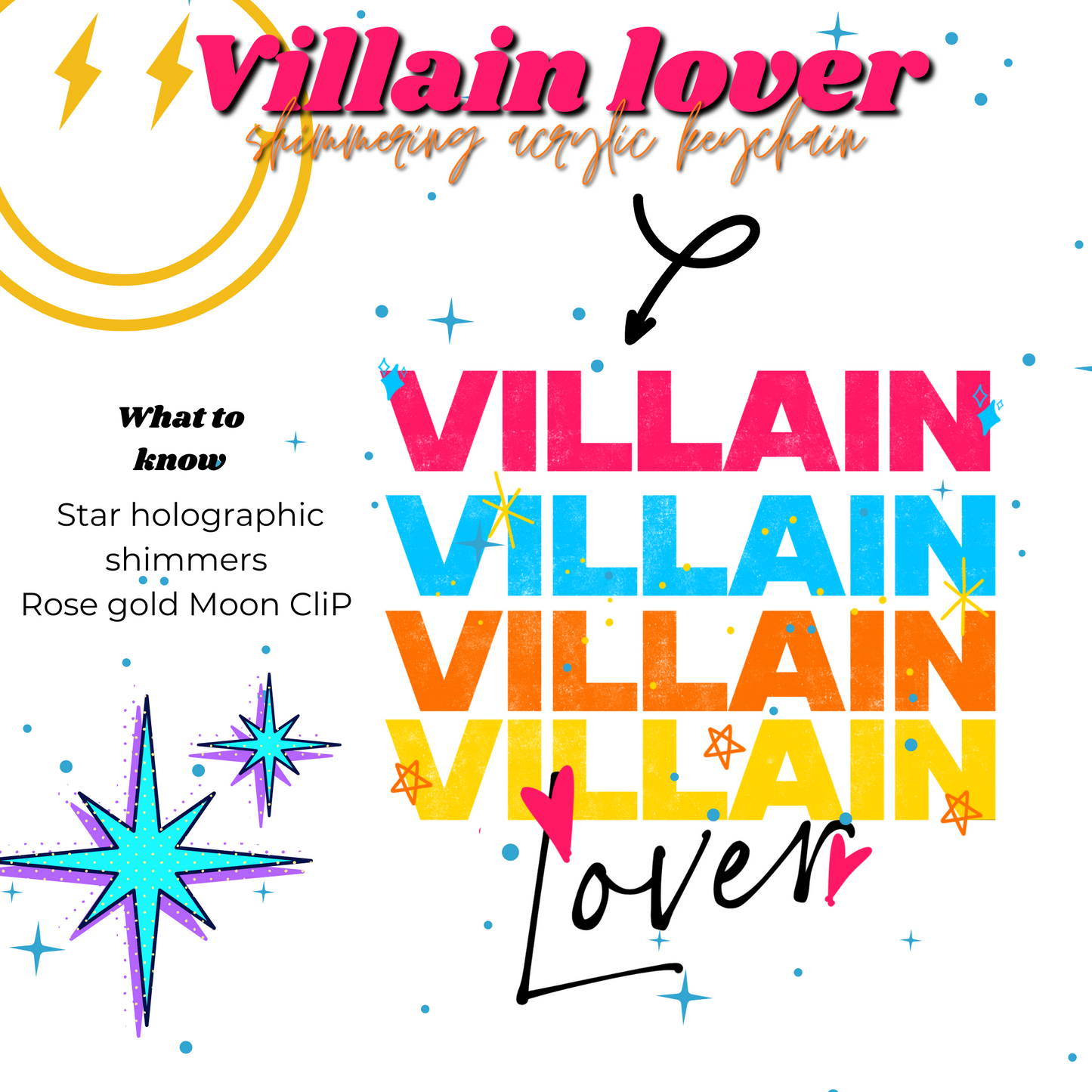 Villain Lover Acrylic Keychain