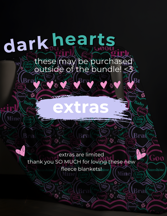 Extras: Galentines Blanket - Dark Hearts