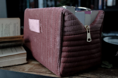 pretty little mauve luxe travel bag