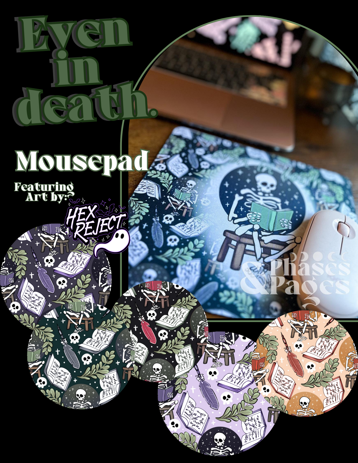 Even in death - Mousepad