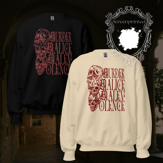 Three M's - Crewneck - Blood & Betrayals
