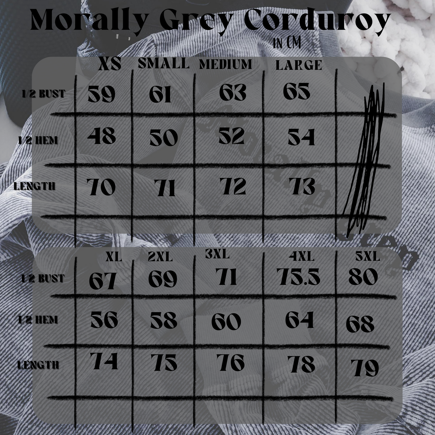 PRE-ORDER: Morally Grey Corduroy Crew - Exclusive