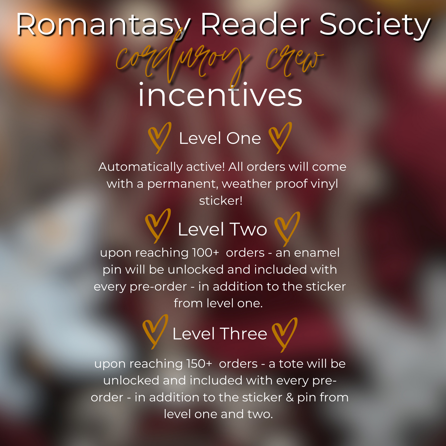 **PICK UP** Event Edition - Romantasy Readers Society Corduroy Crew