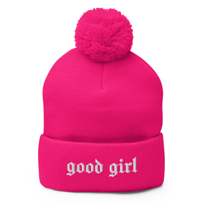 Good Girl -Pom-Pom Beanie