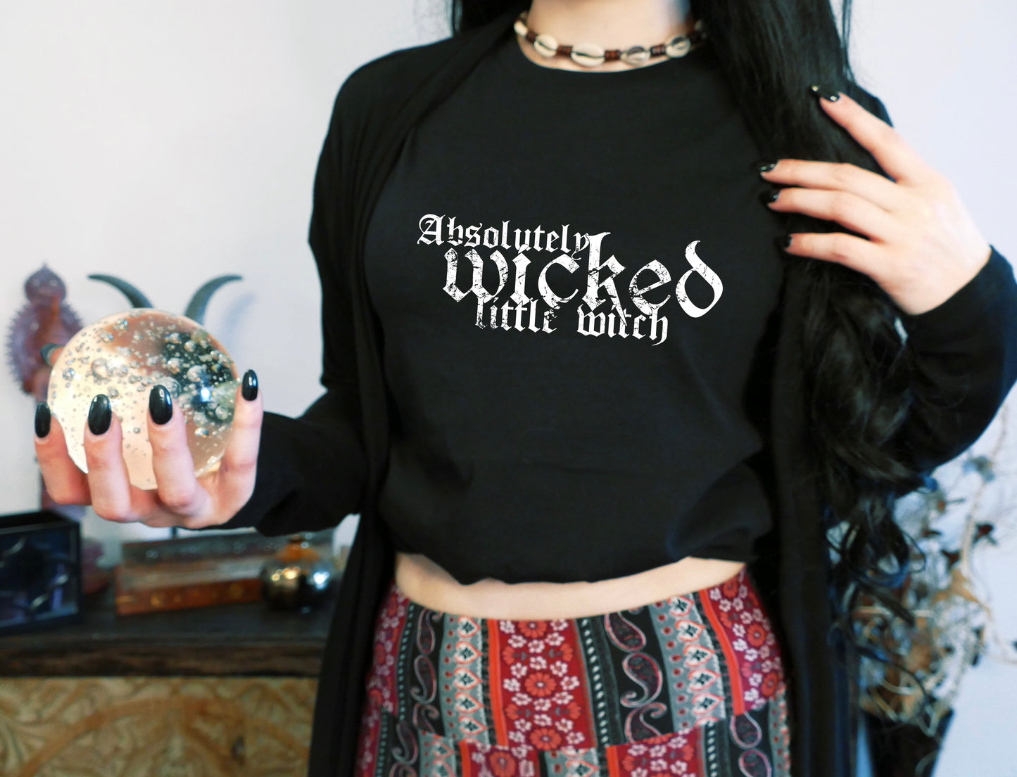Absolutely Wicked Little Witch -Tee - White Decal -Licensed