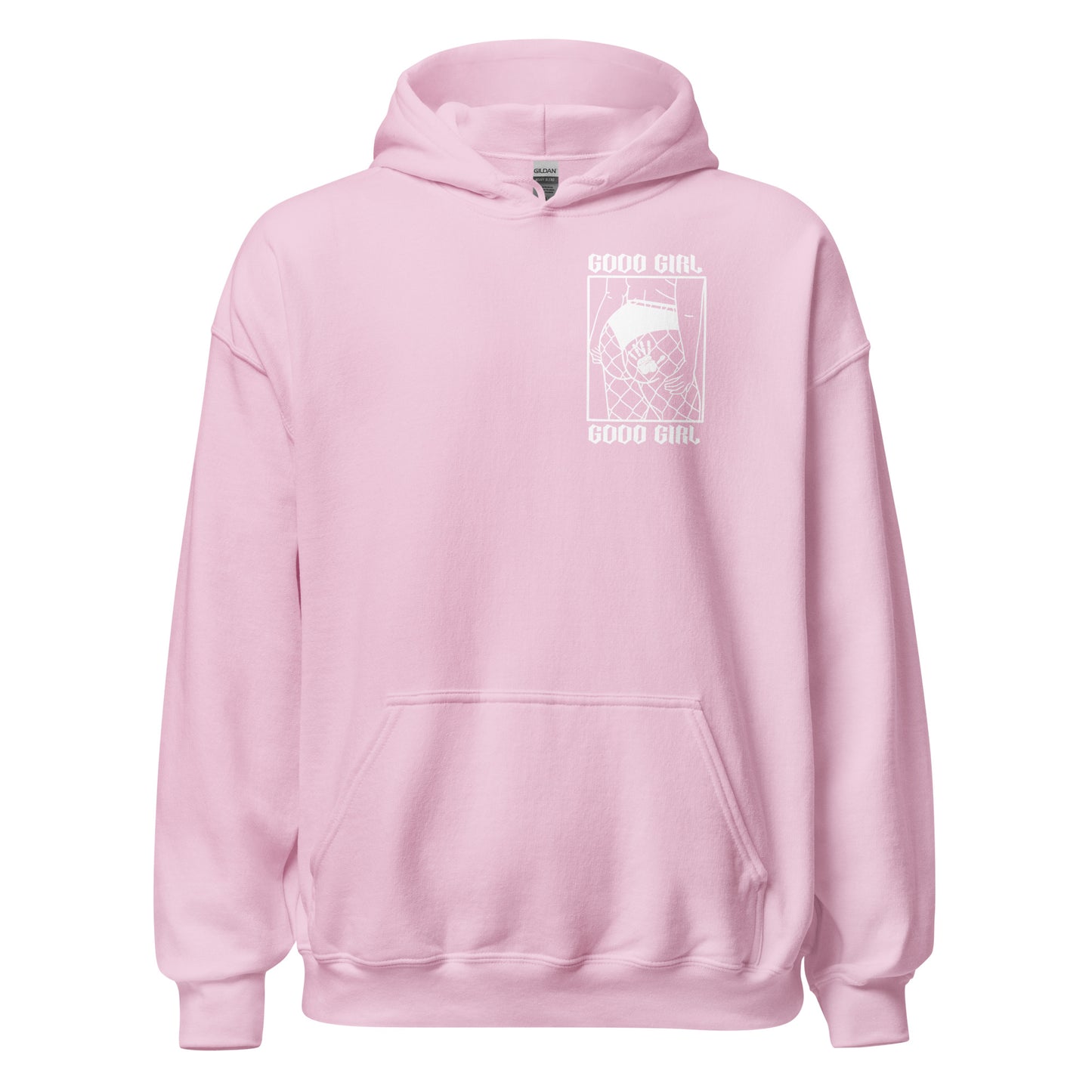 Thicc Good Girl Hoodie -White Design